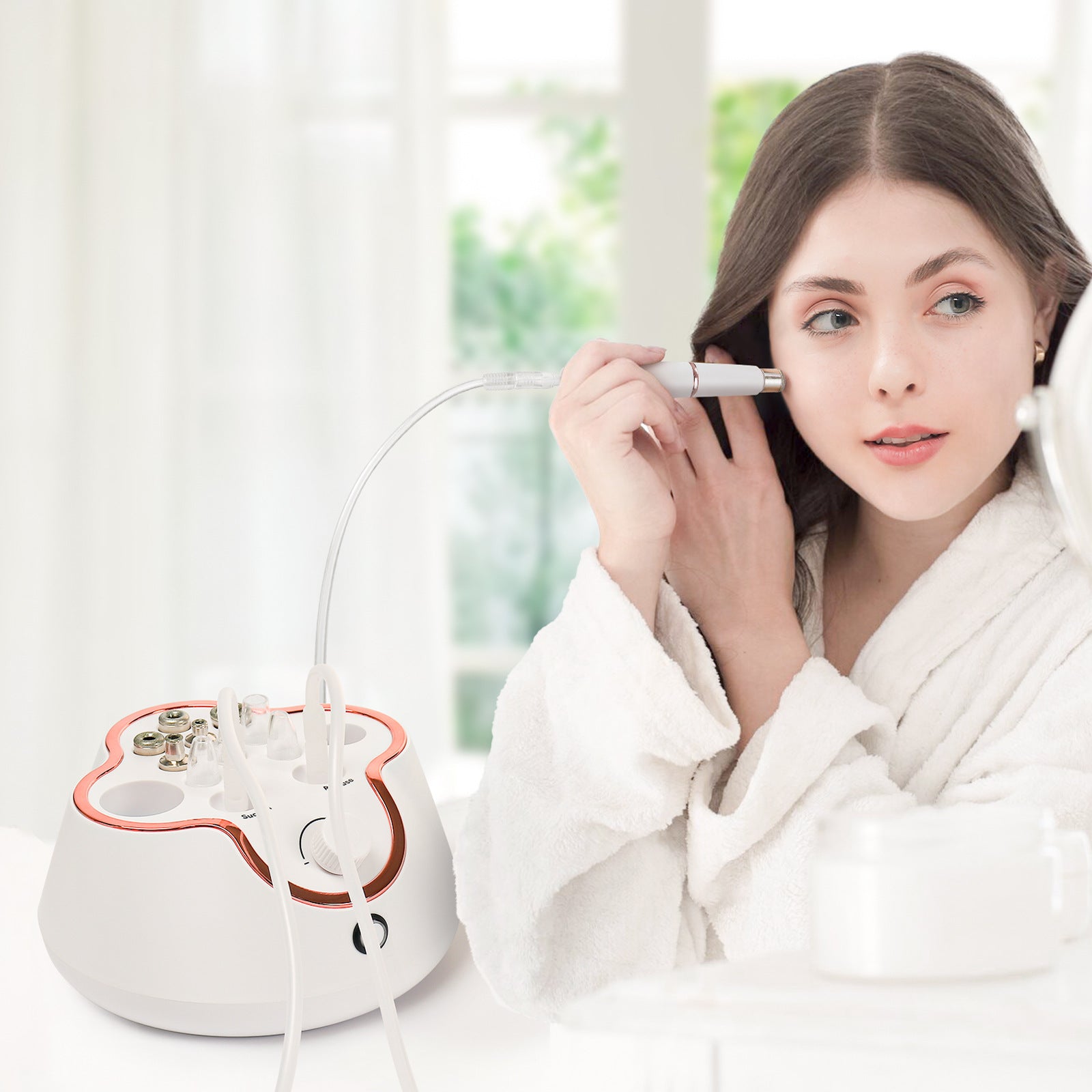 Light Yellow Skin Rejuvenation Skin Exfoliating Layer Beauty Instrument