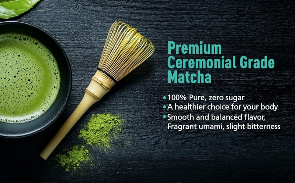 Matcha--Ceremonial Grade Matcha Green Tea Powder,Premium First Harvest Unsweetened,1 0 0 Pure Matcha ForLattes,Smoothies,and Baking 40g 1.4oz-Ships From US-Tea-Coffee Mate