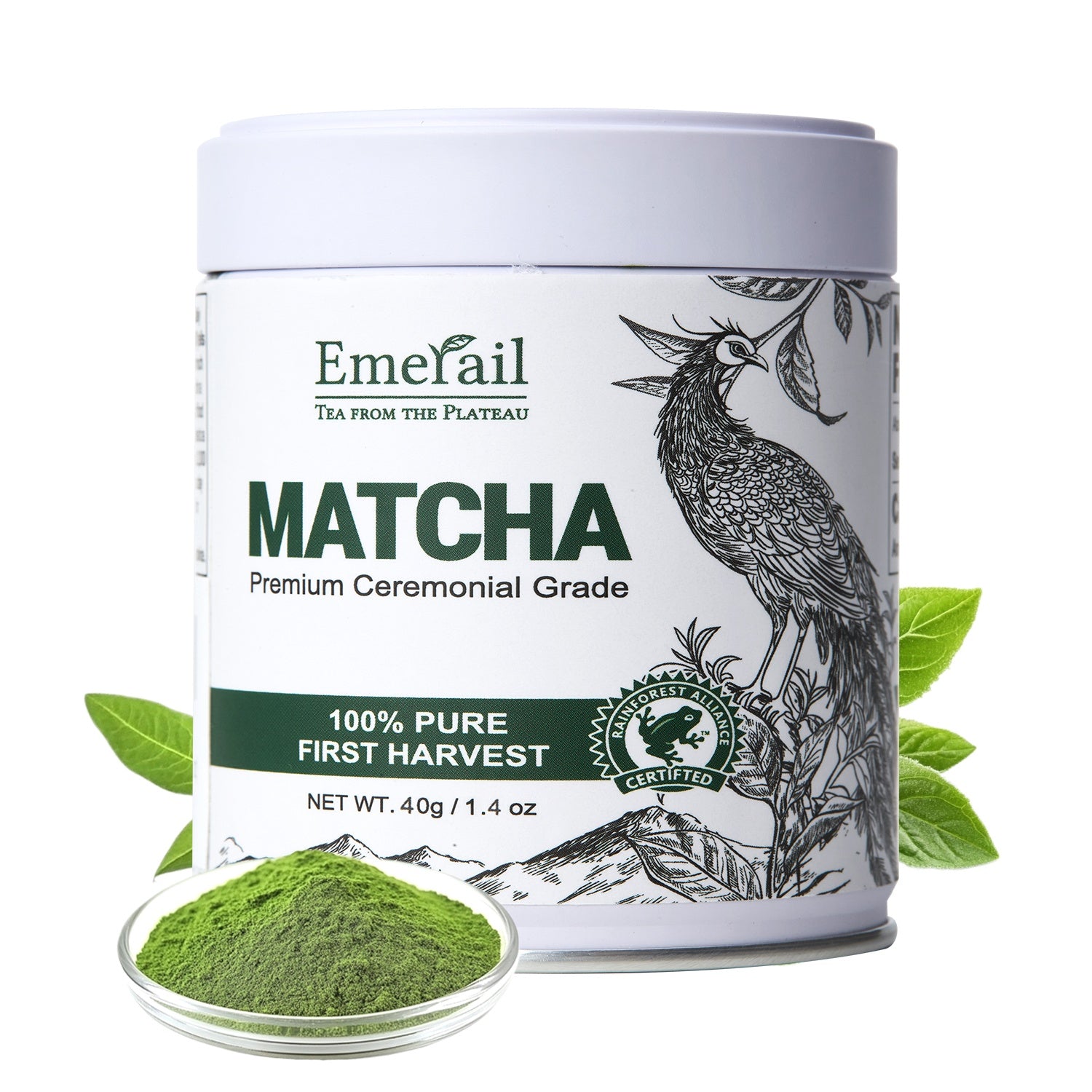 Matcha--Ceremonial Grade Matcha Green Tea Powder,Premium First Harvest Unsweetened,1 0 0 Pure Matcha ForLattes,Smoothies,and Baking 40g 1.4oz-Ships From US-Tea-Coffee Mate