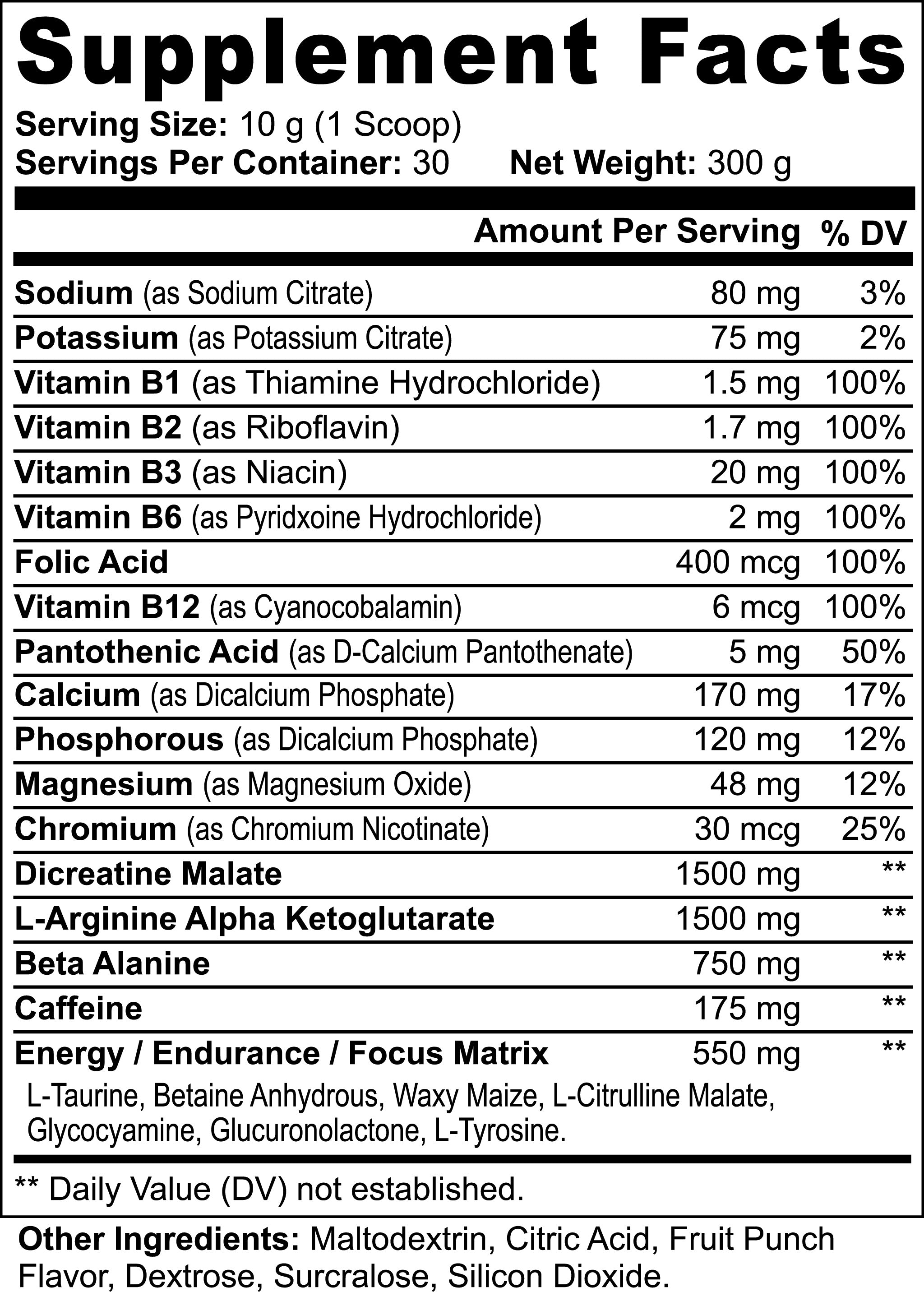 Nitric Shock Pre Workout Strength, Energy, Endurance, And Mental Focus Booster