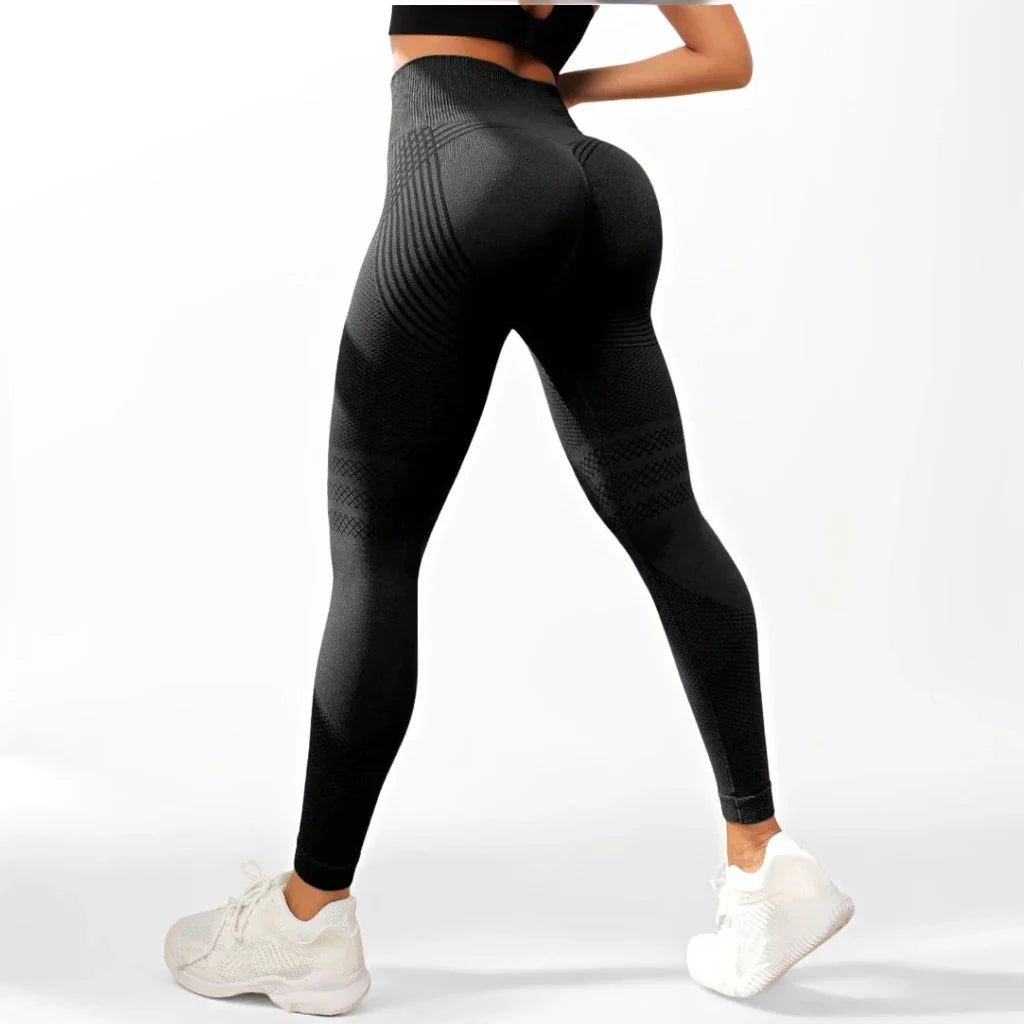 High-Waist Compression Leggings 3D | Butt Lift & Squat-Proof | Premium Gym Wear