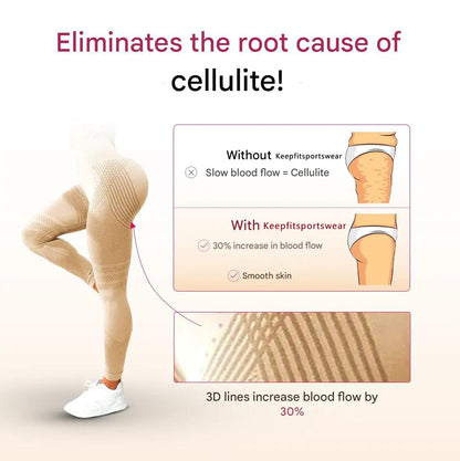 High-Waist Compression Leggings 3D | Butt Lift & Squat-Proof | Premium Gym Wear