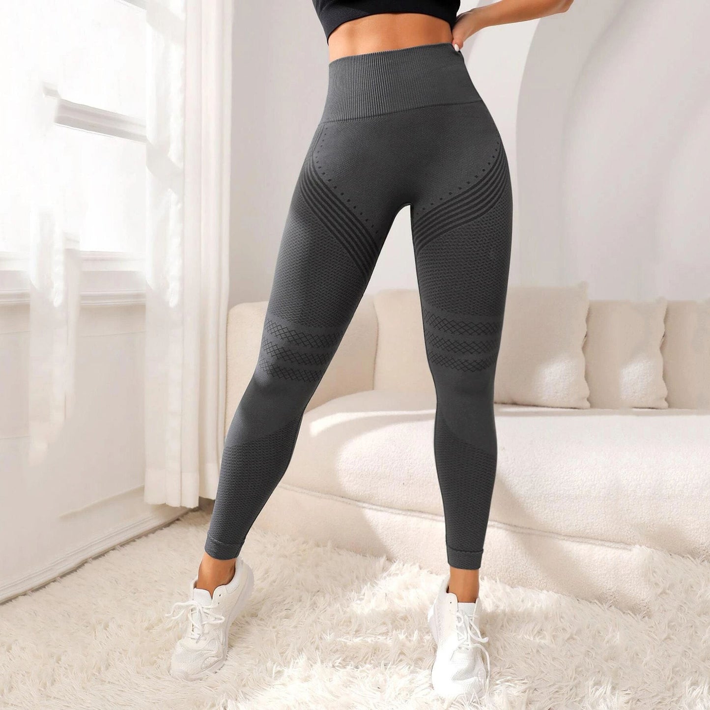 High-Waist Compression Leggings 3D | Butt Lift & Squat-Proof | Premium Gym Wear