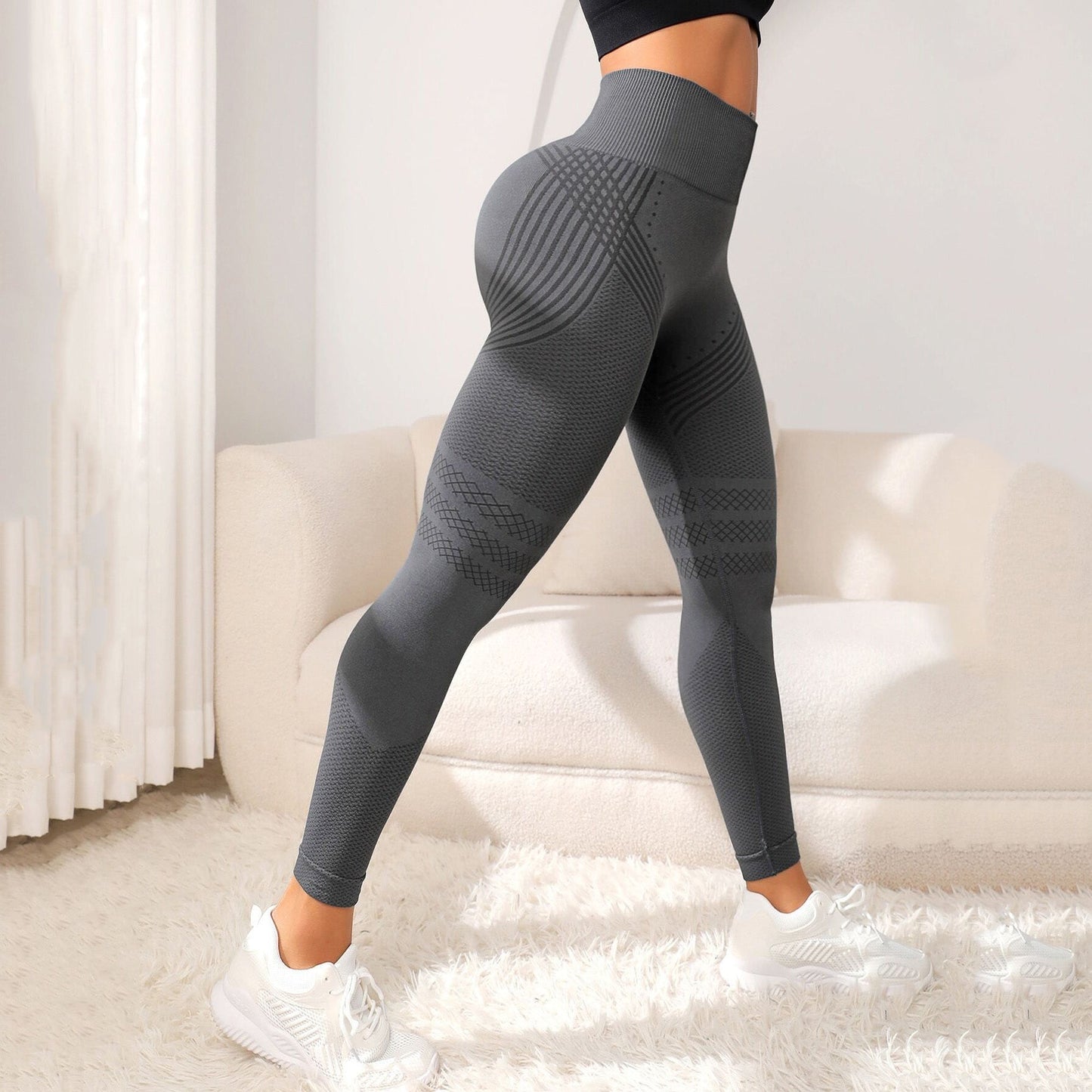 High-Waist Compression Leggings 3D | Butt Lift & Squat-Proof | Premium Gym Wear