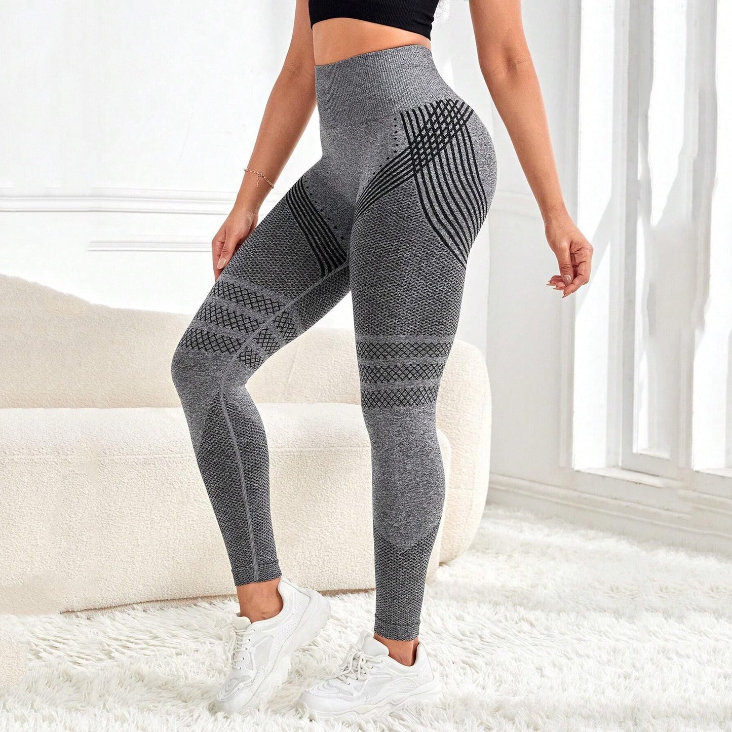 High-Waist Compression Leggings 3D | Butt Lift & Squat-Proof | Premium Gym Wear