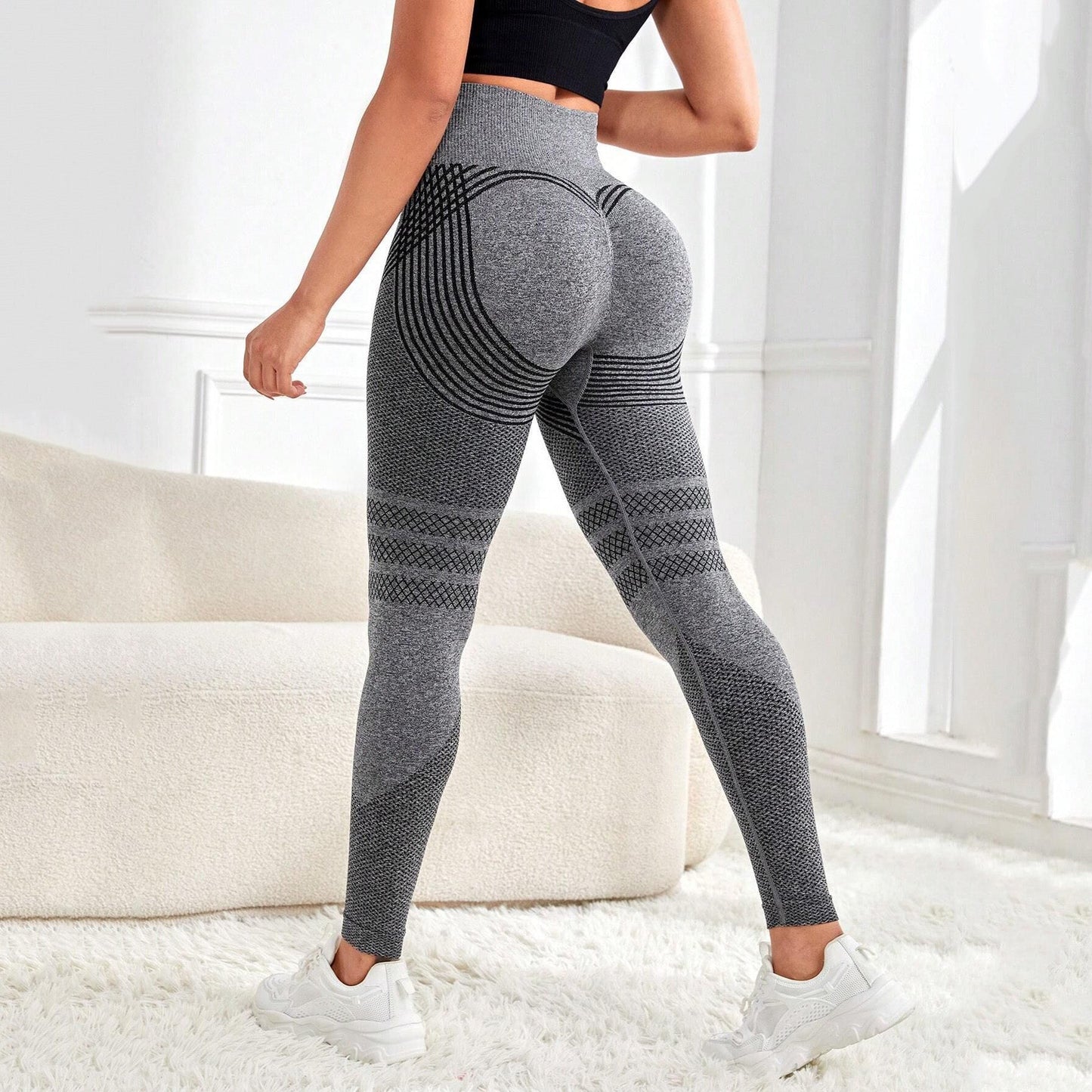 High-Waist Compression Leggings 3D | Butt Lift & Squat-Proof | Premium Gym Wear