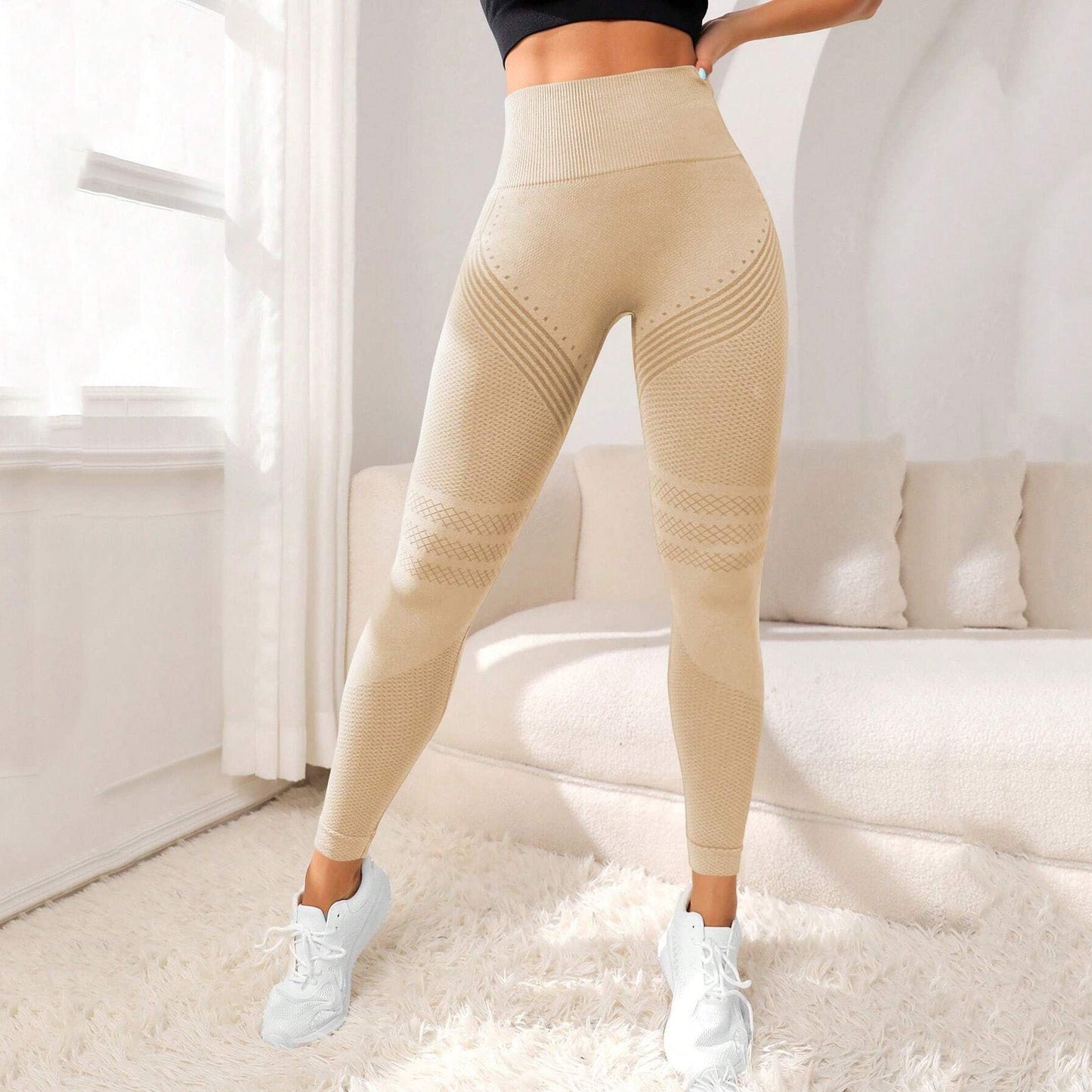 High-Waist Compression Leggings 3D | Butt Lift & Squat-Proof | Premium Gym Wear