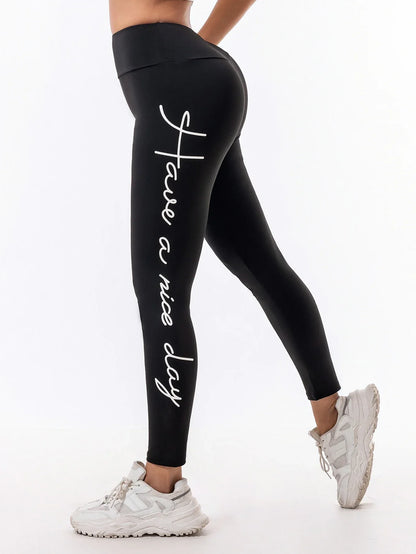 Women's High-Waisted Slim Fit Athletic Leggings with Side Stripes, Casual Sports Pants for Everyday Fitness, Crop Running Tights