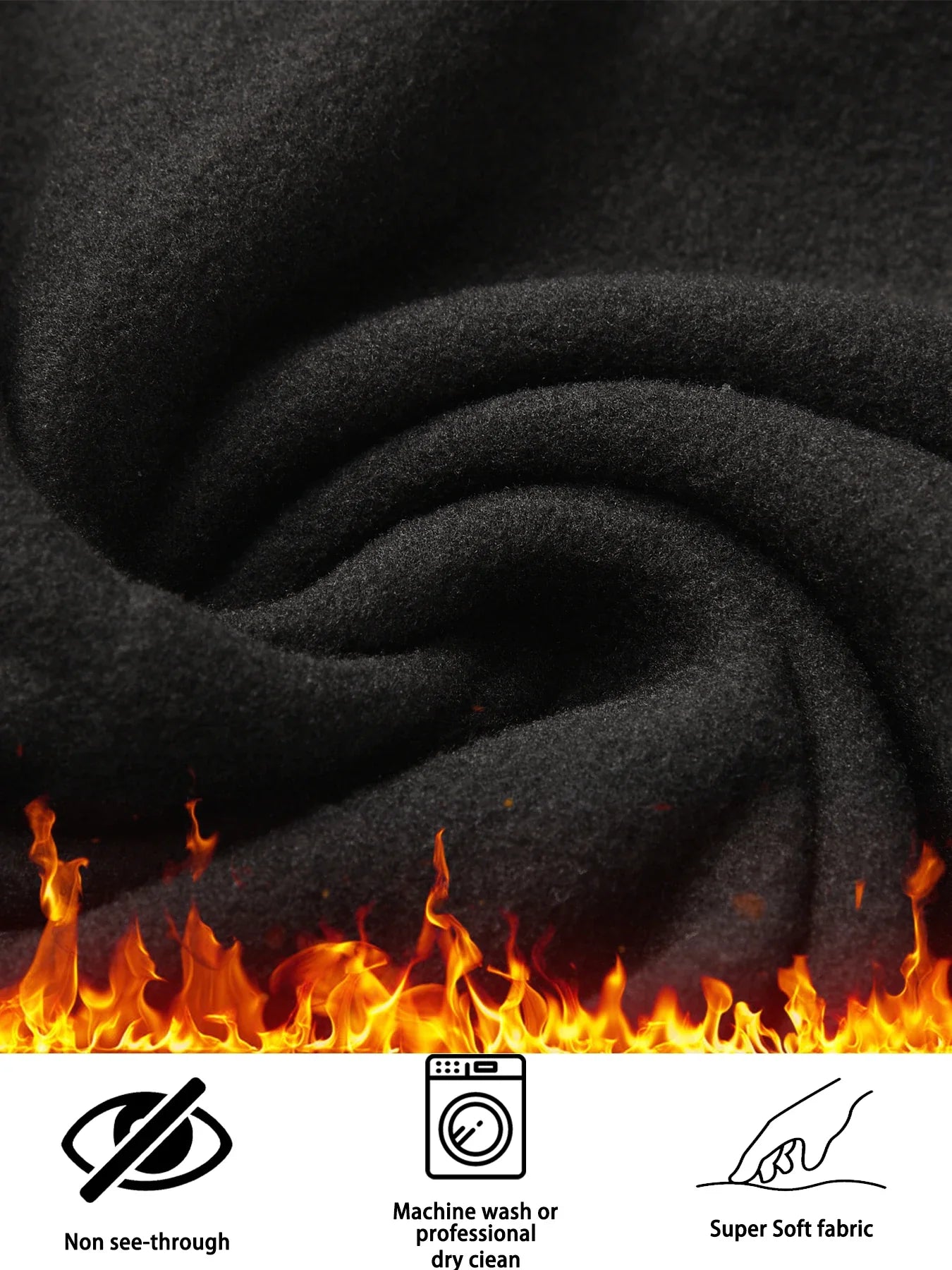 Womens Thermal Fleece Lined Leggings with pockets ,High Waisted Tummy Control Workout Winter Warm Thick Tights Pants