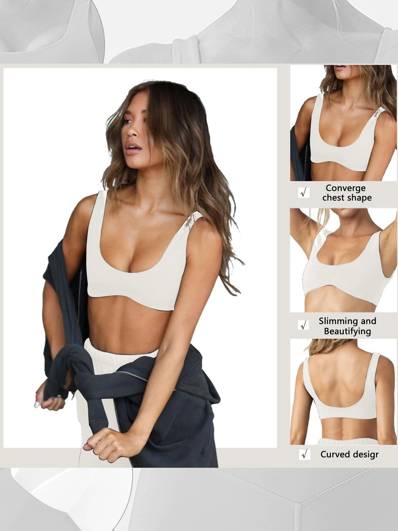 Elegant Cross Back Yoga Set - High Elasticity & Style