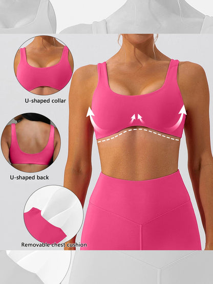 Elegant Cross Back Yoga Set - High Elasticity & Style