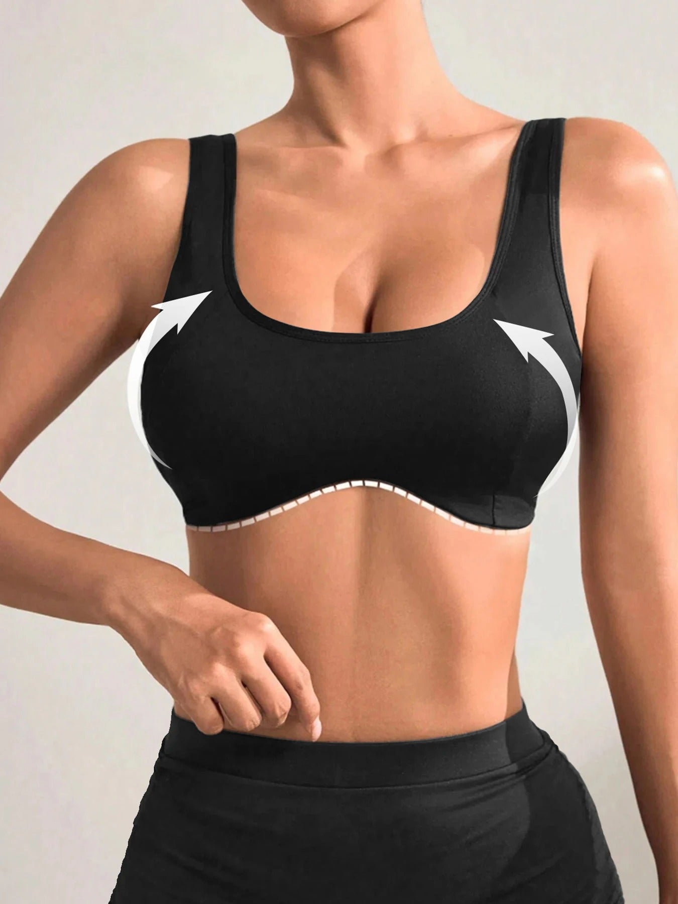 Elegant Cross Back Yoga Set - High Elasticity & Style